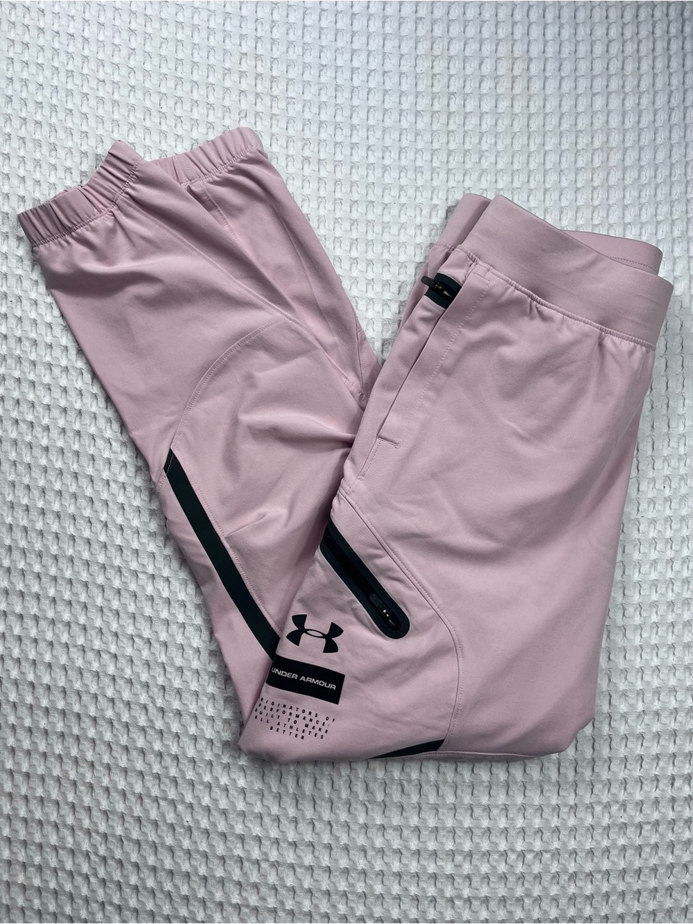 Under Armour Pink Jogger Pants S/P Loose Fit Performance Cargo Style